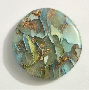 Gorgeous Large Focal Bead, Pendant, Brooch-will drill, Handmade, Unique Beads